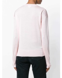 rosa Pullover mit einem Rundhalsausschnitt von Calvin Klein 205W39nyc