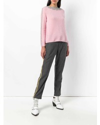 rosa Pullover mit einem Rundhalsausschnitt von Ermanno Scervino