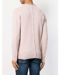 rosa Pullover mit einem Rundhalsausschnitt von Dondup