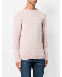 rosa Pullover mit einem Rundhalsausschnitt von Dondup