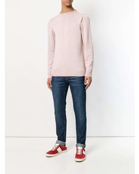 rosa Pullover mit einem Rundhalsausschnitt von Dondup