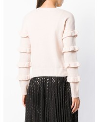 rosa Pullover mit einem Rundhalsausschnitt von RED Valentino