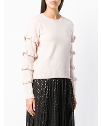 rosa Pullover mit einem Rundhalsausschnitt von RED Valentino