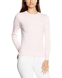 rosa Pullover mit einem Rundhalsausschnitt von GANT