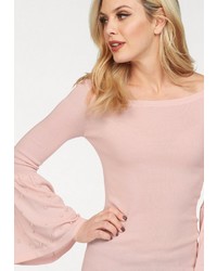 rosa Pullover mit einem Rundhalsausschnitt von Hailys