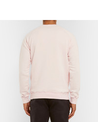 rosa Pullover mit einem Rundhalsausschnitt