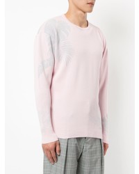 rosa Pullover mit einem Rundhalsausschnitt von Loveless