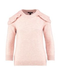 rosa Pullover mit einem Rundhalsausschnitt von Jennyfer