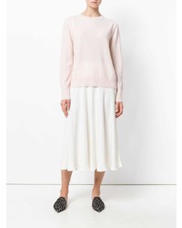 rosa Pullover mit einem Rundhalsausschnitt von Cashmere In Love