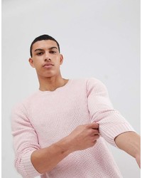 rosa Pullover mit einem Rundhalsausschnitt von Pull&Bear