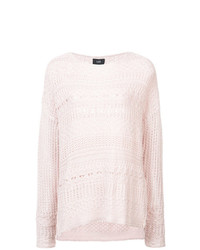 rosa Pullover mit einem Rundhalsausschnitt von Line The Label