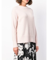 rosa Pullover mit einem Rundhalsausschnitt von Zanone