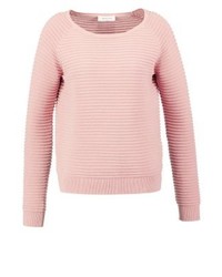 rosa Pullover mit einem Rundhalsausschnitt von Modström