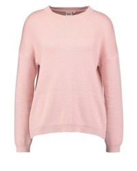 rosa Pullover mit einem Rundhalsausschnitt von Object