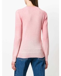 rosa Pullover mit einem Rundhalsausschnitt von Agnona