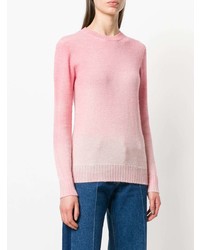 rosa Pullover mit einem Rundhalsausschnitt von Agnona