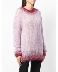 rosa Pullover mit einem Rundhalsausschnitt von Ann Demeulemeester