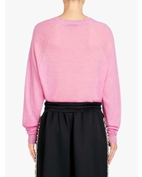 rosa Pullover mit einem Rundhalsausschnitt von Burberry