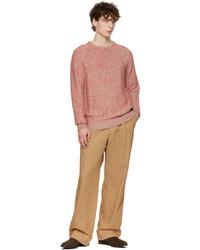 rosa Pullover mit einem Rundhalsausschnitt von Ps By Paul Smith