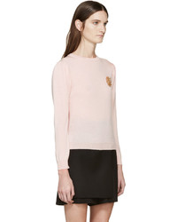 rosa Pullover mit einem Rundhalsausschnitt von Simone Rocha