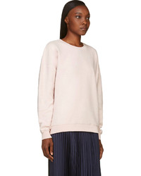 rosa Pullover mit einem Rundhalsausschnitt von MSGM