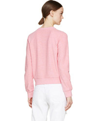 rosa Pullover mit einem Rundhalsausschnitt von YMC