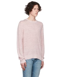 rosa Pullover mit einem Rundhalsausschnitt von Vince