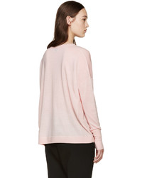 rosa Pullover mit einem Rundhalsausschnitt von Acne Studios