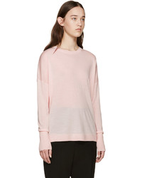 rosa Pullover mit einem Rundhalsausschnitt von Acne Studios