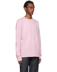 rosa Pullover mit einem Rundhalsausschnitt von Dries Van Noten