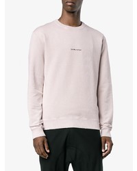 rosa Pullover mit einem Rundhalsausschnitt von Saint Laurent