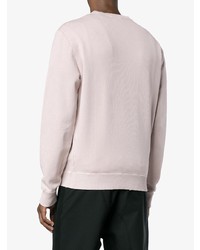 rosa Pullover mit einem Rundhalsausschnitt von Saint Laurent