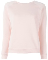 rosa Pullover mit einem Rundhalsausschnitt