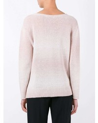 rosa Pullover mit einem Rundhalsausschnitt von Lamberto Losani