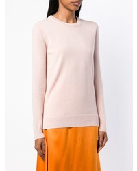 rosa Pullover mit einem Rundhalsausschnitt von Tory Burch