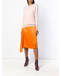 rosa Pullover mit einem Rundhalsausschnitt von Tory Burch