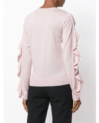 rosa Pullover mit einem Rundhalsausschnitt von Agnona