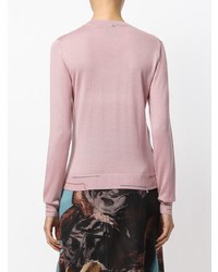 rosa Pullover mit einem Rundhalsausschnitt von Prada