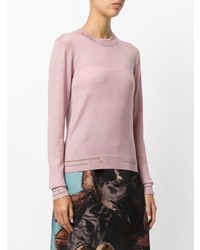 rosa Pullover mit einem Rundhalsausschnitt von Prada