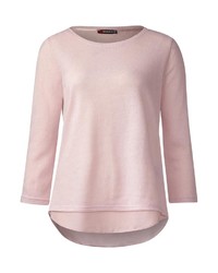 rosa Pullover mit einem Rundhalsausschnitt von STREET ONE