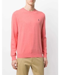 rosa Pullover mit einem Rundhalsausschnitt von Polo Ralph Lauren