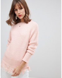rosa Pullover mit einem Rundhalsausschnitt von Vero Moda