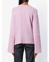 rosa Pullover mit einem Rundhalsausschnitt von Zadig & Voltaire