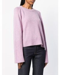 rosa Pullover mit einem Rundhalsausschnitt von Zadig & Voltaire