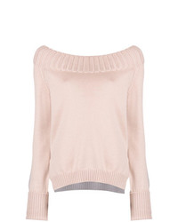 rosa Pullover mit einem Rundhalsausschnitt von Zanone