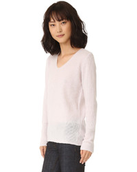 rosa Pullover mit einem V-Ausschnitt von TSE