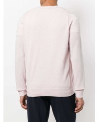 rosa Pullover mit einem V-Ausschnitt von Michael Kors Collection