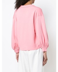 rosa Pullover mit einem V-Ausschnitt von Tibi