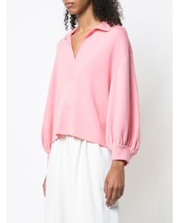 rosa Pullover mit einem V-Ausschnitt von Tibi