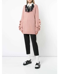 rosa Pullover mit einem V-Ausschnitt von RED Valentino